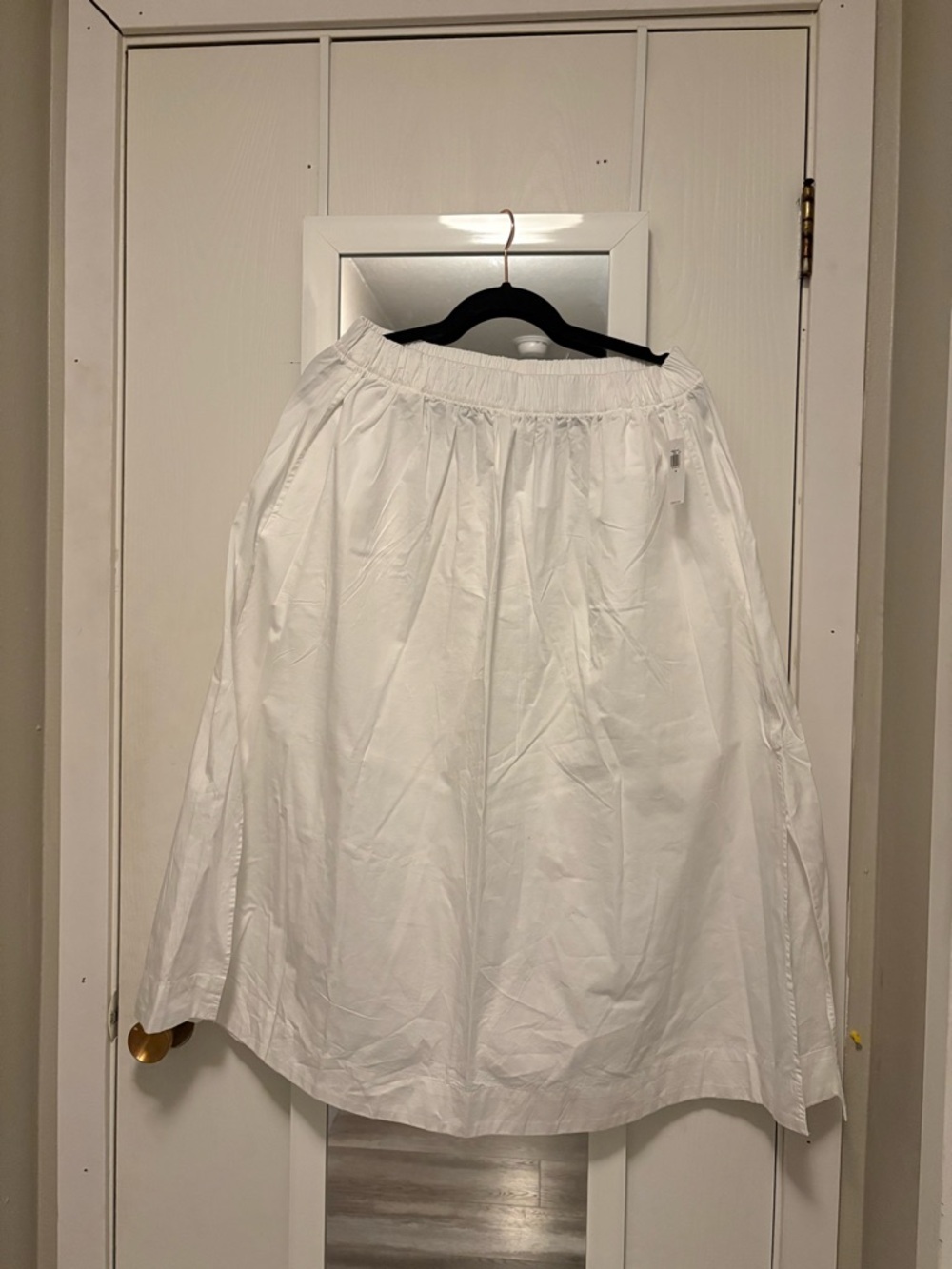 Old Navy White A-Line Elastic-Waist Skirt